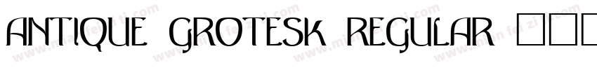 Antique Grotesk Regular字体转换